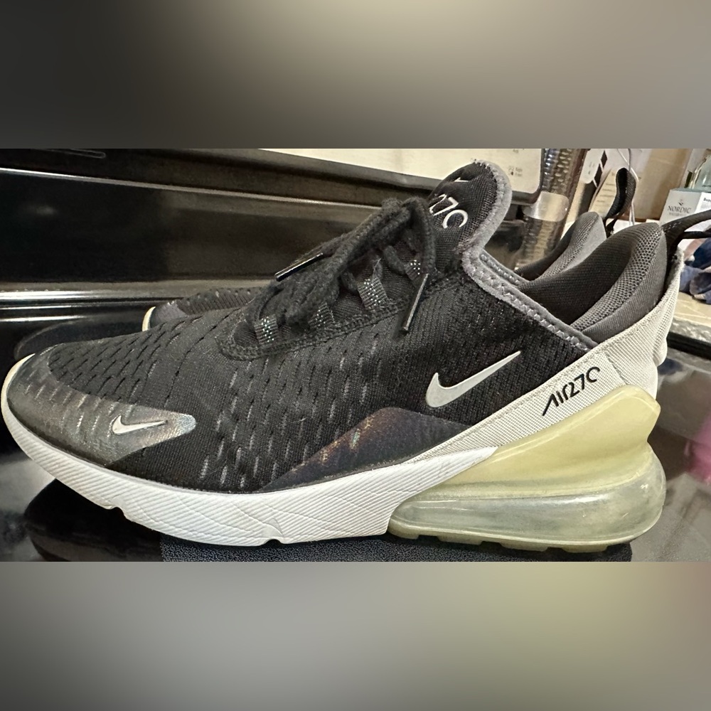 SOLD Nike Air Max 270 Black/White with mermaid iridescent